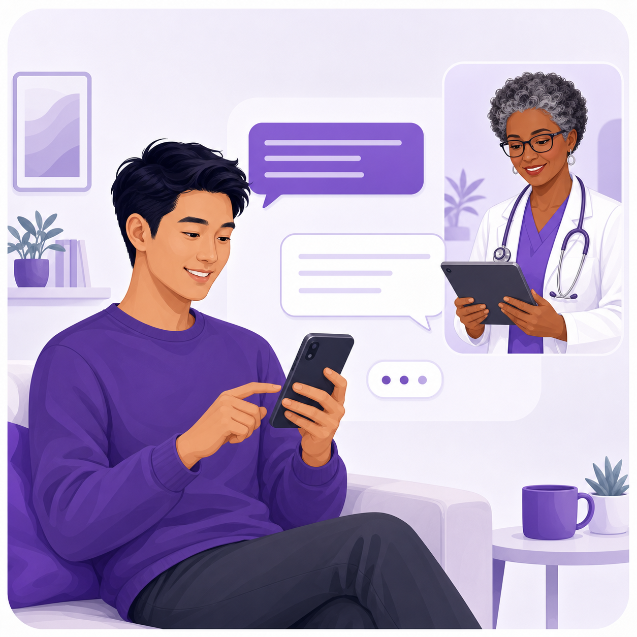 Messaging visit