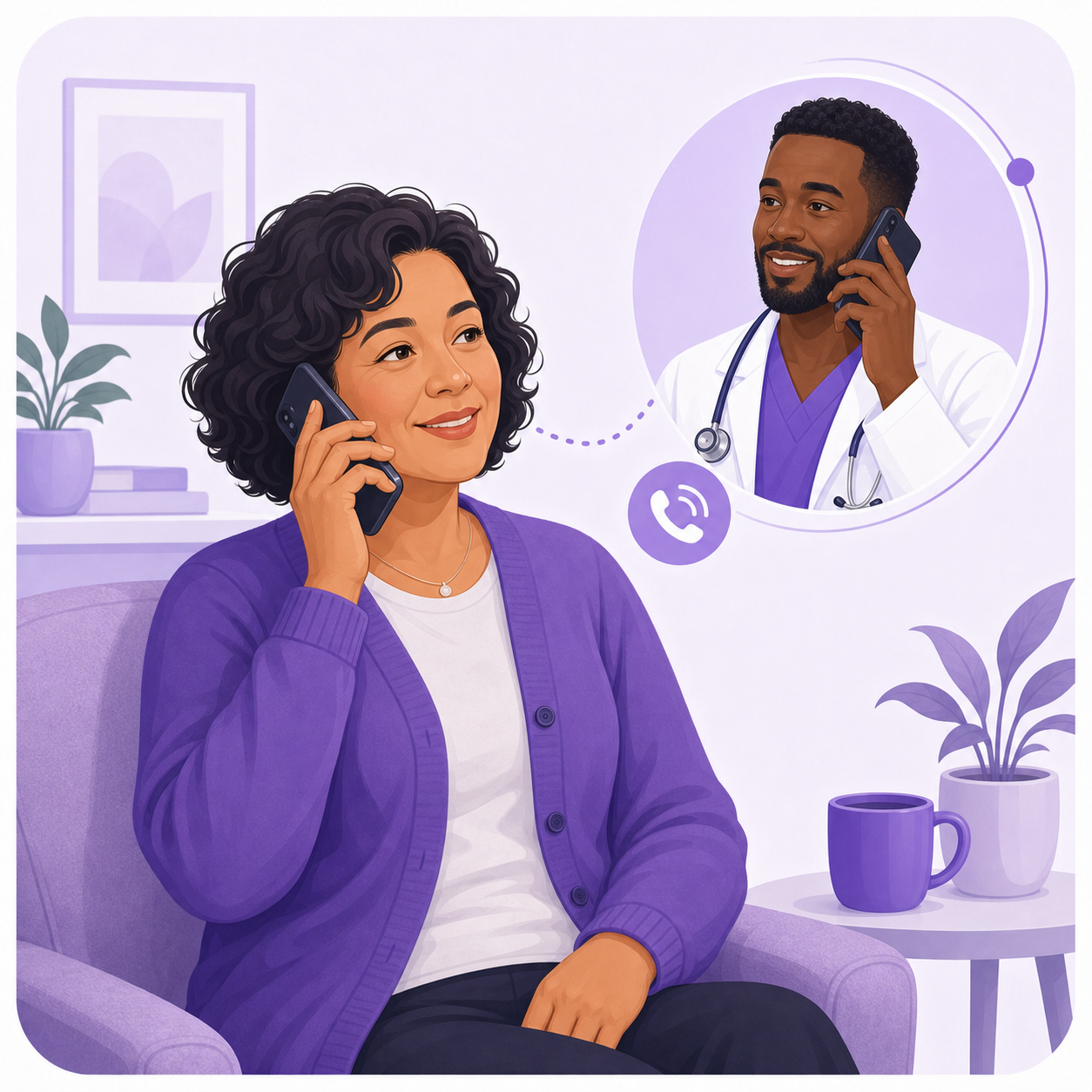 Phone visit